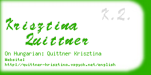 krisztina quittner business card
